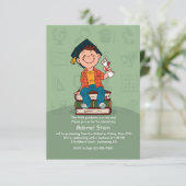 Happy Afstuderen Uitnodiging (Staand voorkant)