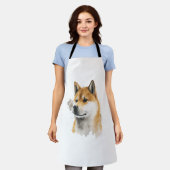 Happy Akita Dog Schort (Gedragen)