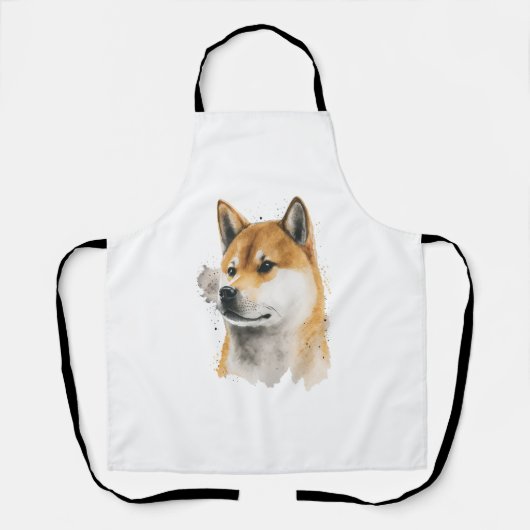 Happy Akita Dog Schort (Voorkant)