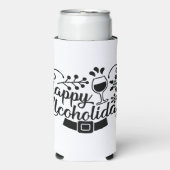 Happy Alcoholidays | Funny Christmas Drink plezier Seltzer Blikjeskoeler (Seltzer Voorkant)