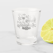 Happy Alcoholidays | Funny Christmas Drink plezier Shot Glas (Achterkant)