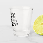 Happy Alcoholidays | Funny Christmas Drink plezier Shot Glas (Rechts)