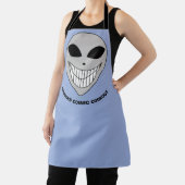 Happy Alien Smile Cosmic Science Fiction Jouw naam Schort (Insitu)