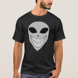 Happy Alien Smile Teeth Cosmic Science Fiction T-shirt