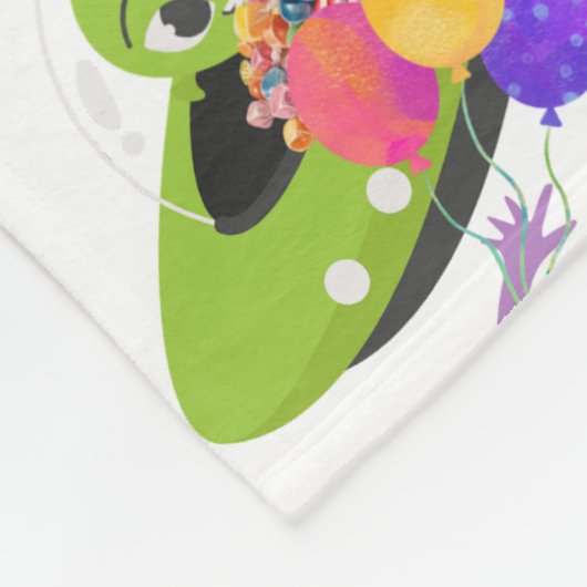 Happy Aliens Rockin' Fleece Deken (Hoek)