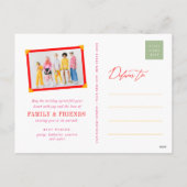 Happy All Colorful Typography Moderne Photo Feestdagenkaart (Achterkant)