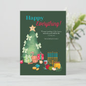 Happy All Holiday Greeting Card Feestdagenkaart (Staand voorkant)