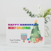 Happy All Holiday Greeting Card Feestdagenkaart (Staand voorkant)