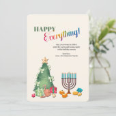 Happy All Holiday Greeting Card Feestdagenkaart (Staand voorkant)