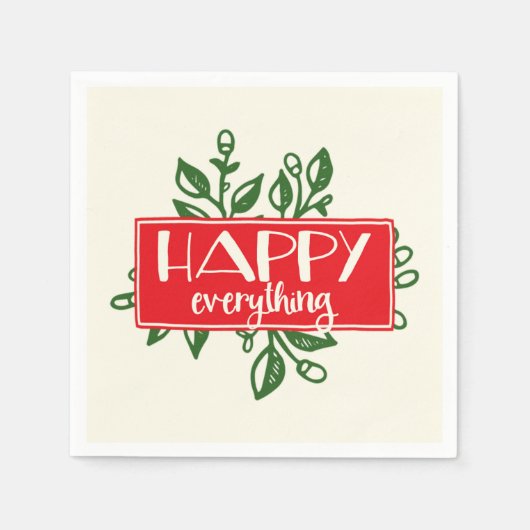 Happy All Holiday Paper Napkins Servetten (Voorkant)