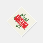 Happy All Holiday Paper Napkins Servetten (Hoek)