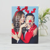 Happy All Holiday Photo-bedekking Kaart (Staand voorkant)