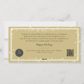 Happy All Simple Typografie Foto Business Feestdagenkaart (Achterkant)