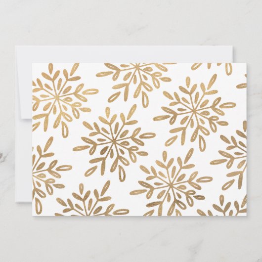 Happy All Whimsy Gold Script Holiday Foto (Achterkant)