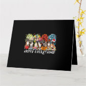 Happy Alles Boxer Dog Seasons het hele jaar door T Kaart (Gele Bloem)