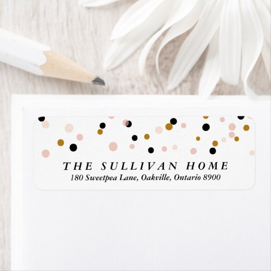 Happy Alles Confetti | Vakantiemaand Etiket (Insitu)