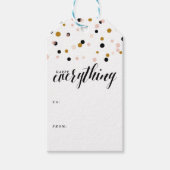 Happy Alles Confetti | Vakantiestische Labels Cadeaulabel (Voorkant)