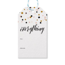 Happy Alles Confetti | Vakantiestische Labels