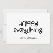 Happy Alles Cute-script Feestdagenkaart (Voorkant)