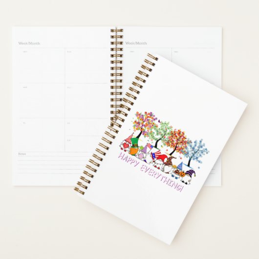 Happy Alles Gnomies Gnomes Feestdagen Kerstmis Planner (Display)