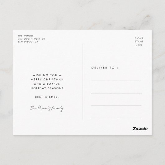 Happy alles Schattige script Vakantie Briefkaart (Achterkant)