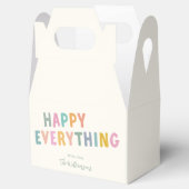 Happy Alles Speelse Meerkleurige Typografie Leuk Bedankdoosjes (Geopend)