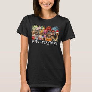 Happy Alles Yorkshire Terrier Dog Seasons allen T-shirt