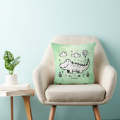 Happy Alligator met ballon - Schattigee Nursery Ar Kussen (Stoel)