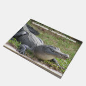 Happy Alligator - Persoonlijke deurmat (Schuin)