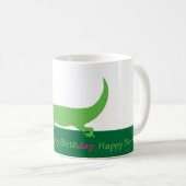 Happy Alligator Verjaardag Mok of Glas (Voorkant rechts)