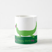 Happy Alligator Verjaardag Mok of Glas (Center)