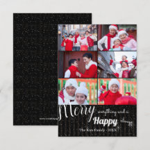 Happy Always Collage - 3x5 Kerstkaart met foto