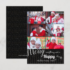 Happy Always Collage - 3x5 Kerstkaart met foto Kaart