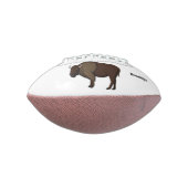 Happy American bison buffalo illustratie American Football (Gedraaid 90)