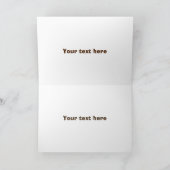 Happy American bison buffalo illustratie Kaart (Binnen)