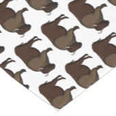 Happy American bison buffalo illustratie Korte Tafelloper (Hoek)