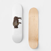 Happy American bison buffalo illustratie Persoonlijk Skateboard (Voorkant)
