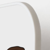 Happy American bison buffalo illustratie Pickleball Paddle (Links Detail)