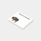 Happy American bison buffalo illustratie Post-it® Notes (Schuin)