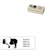 Happy American bison buffalo illustratie Rubberstempel (Gestempeld)