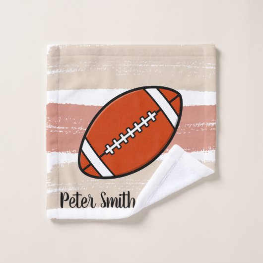 Happy american football fun day bad handdoek (Wasdoekje)