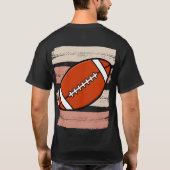 Happy american football fun day t-shirt (Achterkant)