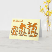 Happy Amoeba Design Wenskaart! Kaart (Gele Bloem)