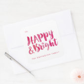 Happy and Bright Gift Label Sticker (Envelop)