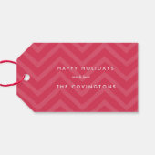 Happy and Bright Holiday Gift Labels Cadeaulabel (Achterkant Horizontaal)