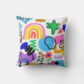 Happy and colorful abstract designs kussen (Voorkant)