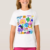 Happy and colorful abstract designs t-shirt (Voorkant)