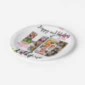 Happy and Fabulous 40th Birthday Multi Photo Papieren Bordje (Gekanteld)