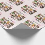 Happy and Fabulous 50th Birthday Multi Photo Cadeaupapier (Hoek)