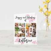 Happy and Fabulous 60th Birthday Multi Photo Card Kaart (Gele Bloem)